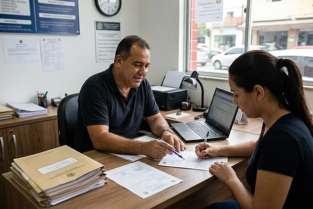 Despachante ajudando na transferência de veículo em Maricá.