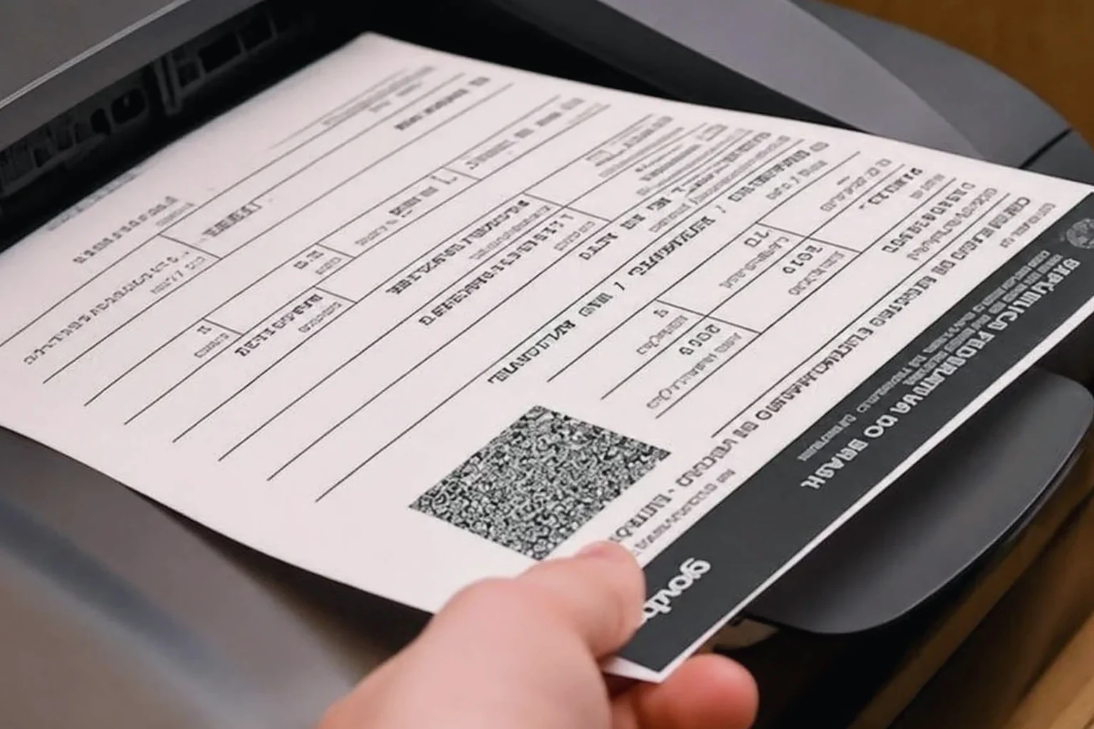 Profissional imprimindo o CRLV-e em um escritório de despachante em Maricá.